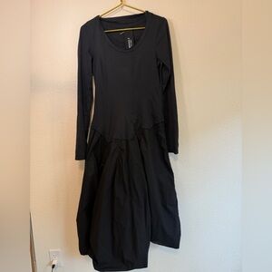 Rundholz Black Label Classic Black Long Sleeve Dress Sz Small
